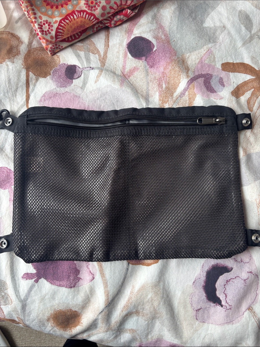Unbranded Black Mesh Makeup Organizer Pouch with Zip